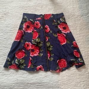URBAN OUTFITTERS high waisted floral skirt